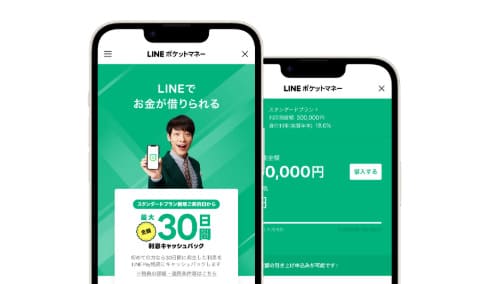 LINEポケットマネーの融資限度額や金利